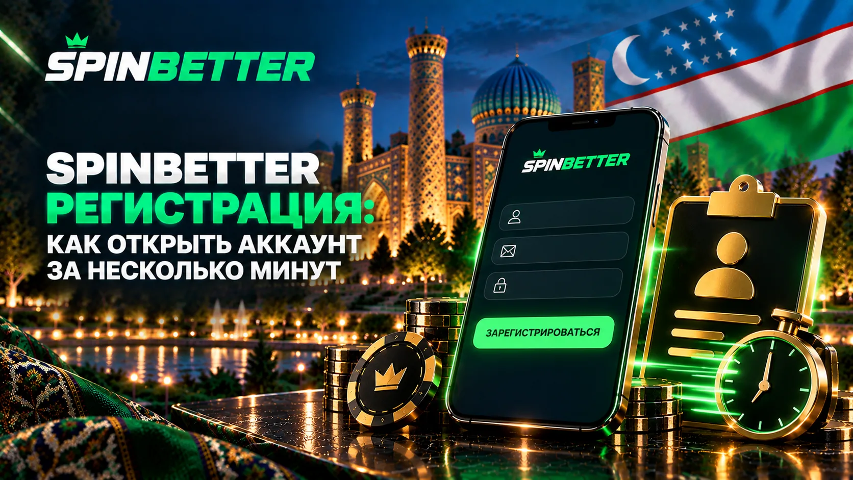 SpinBetter регистрация: как открыть аккаунт за несколько минут